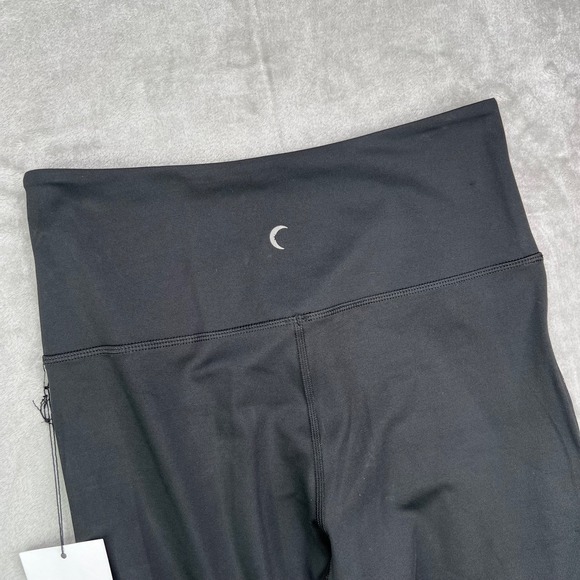 Zyia Light N Tight Leggings Women 6-8 Black Gold Reflective Hi- Rise 7/8 24" New - Picture 10 of 10